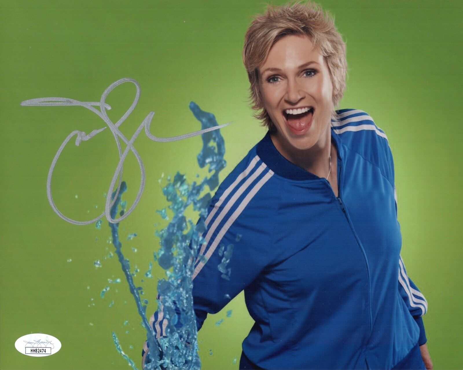 JANE LYNCH Signed 8X10 GLEE Sue Sylvester Photo Poster painting IN PERSON Autograph JSA COA Cert