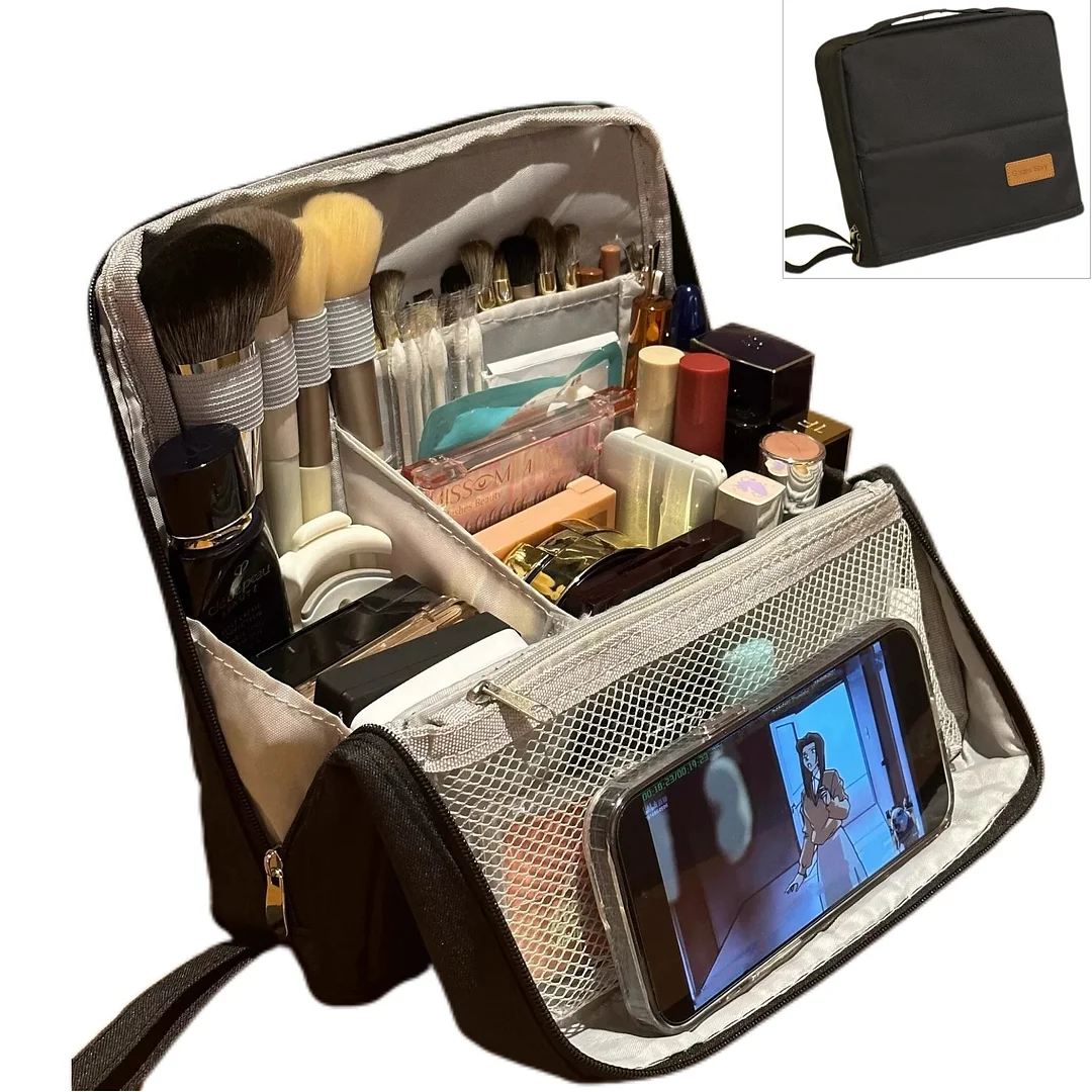 Standing Makeup Bag &ndash; Portable, Large Capacity