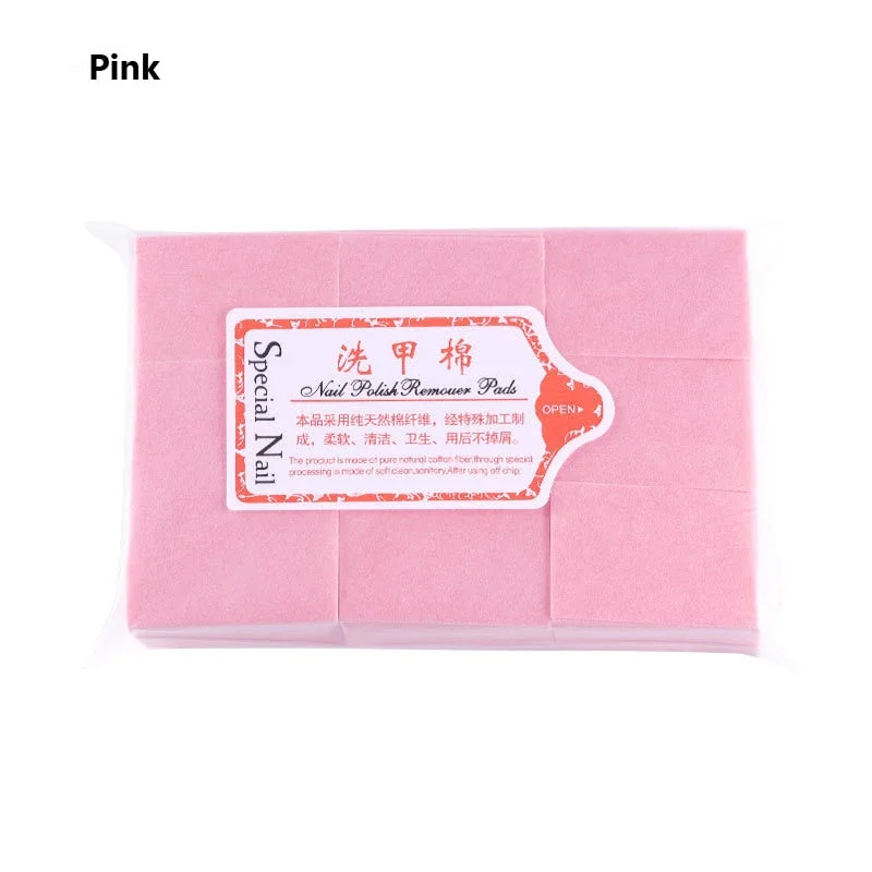 1000PCS/Pack Nail Cotton Pads Manicure Pedicure Gel Tools Lint-Free Wipes Napkins Nail Polish Remover Gel Nail Wipes