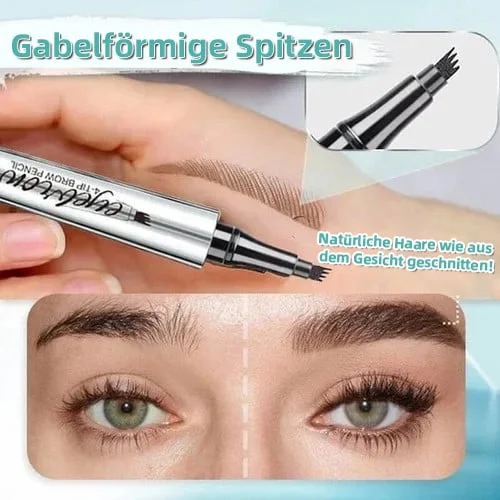 Hochqualitativer 3D wasserfester Microblading Augenbrauenstift mit 4 Gabelspitzen Tattoo Stift
