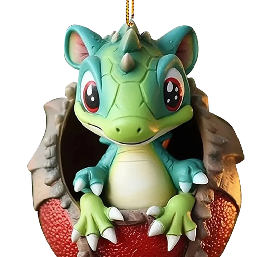 Christmas Dragon Egg Decoration Novelty Cute Acrylic Party Favors (E)
