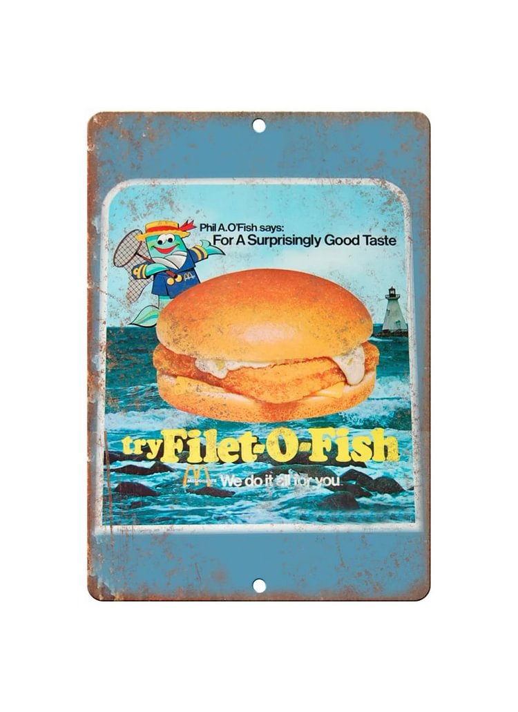 McDonald's Filet O Fish - Vintage Tin Signs/Wooden Signs - 20*30cm/30*40cm