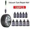 100Pcs Car Vacuum Tire Repair Nail Rubber Screw Nail for Bike Motorcycle Scooter
