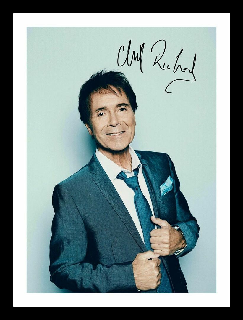 Sir Cliff Richard Autograph Signed & Framed Photo Poster painting 4