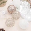 6PCS Christmas Tree 8CM Delicate Hanging Decor Balls