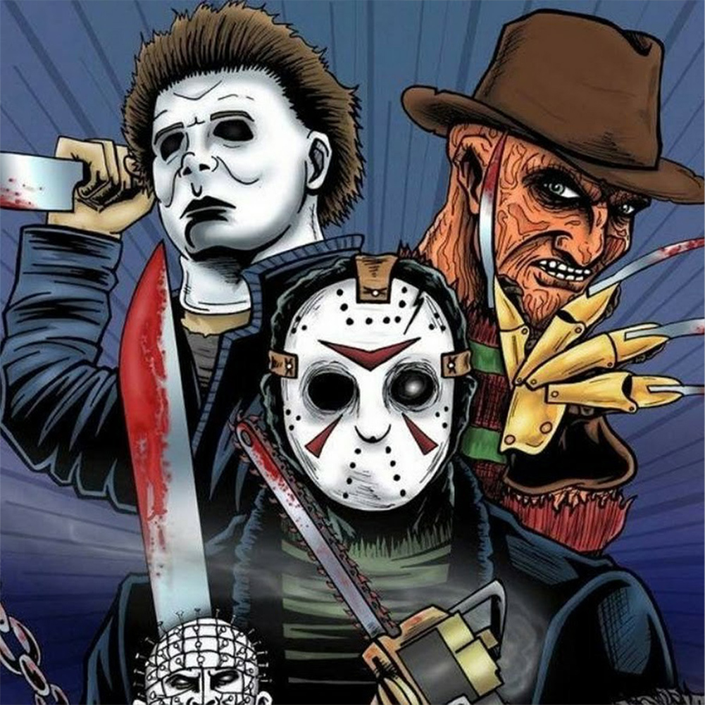 Halloween Horror Sin-Paint by Numbers-16"x16"/40x40cm