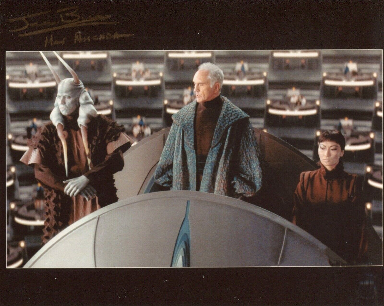 Star Wars Photo Poster painting signed by Jerome Blake as Mas Amedda
