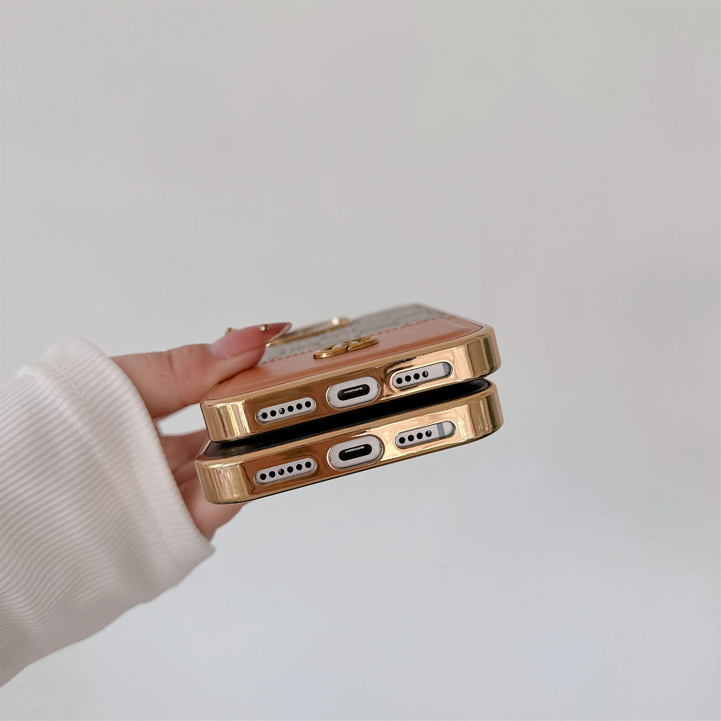 Luxury Electroplated Canvas Louis Vuitton Apple iPhone Cases