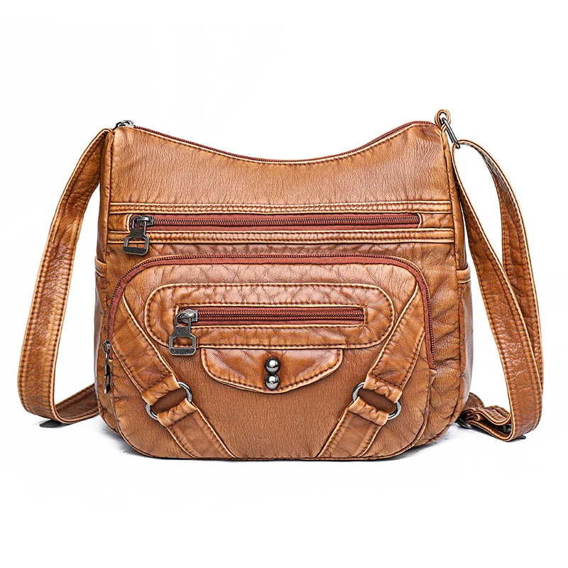 Women's Bag New Retro Soft Leather Shoulder Bag