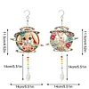 2pcs DIY Diamond Painting Parrot Wind Chimes Crystal Window Suncatcher Craft Set Birthday Gifts Home Garden Decor