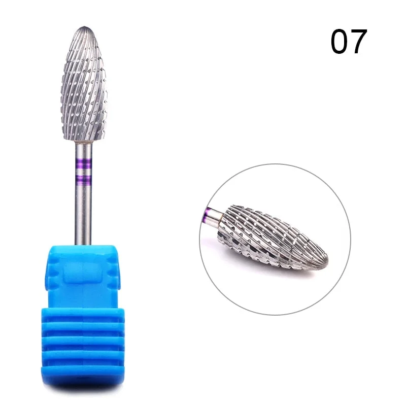 1Pcs Carbide Tungsten Nail Drill Bit Manicure Drill For Milling Cutter Electric Machine Nail Files Buffer Nail Art Equipment-Nail Inspo