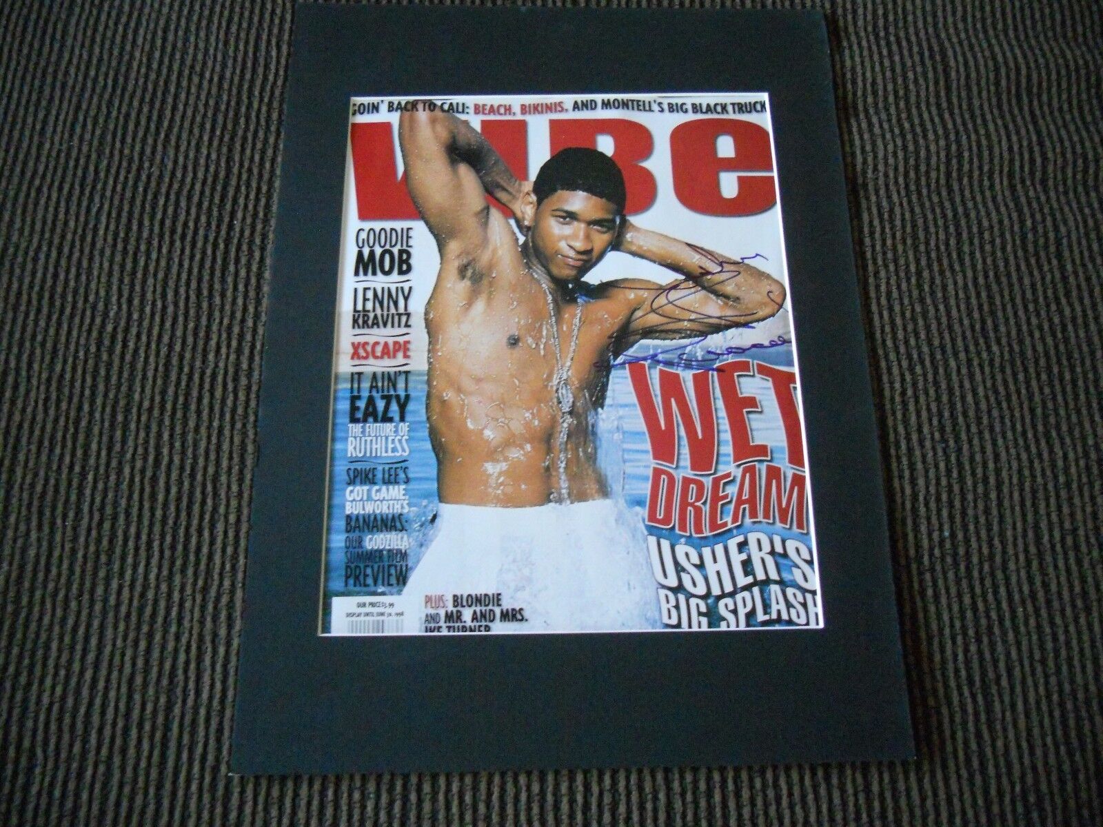 Usher Raymond Sexy Signed Autographed 12x16 Photo Poster painting Display PSA Guaranteed