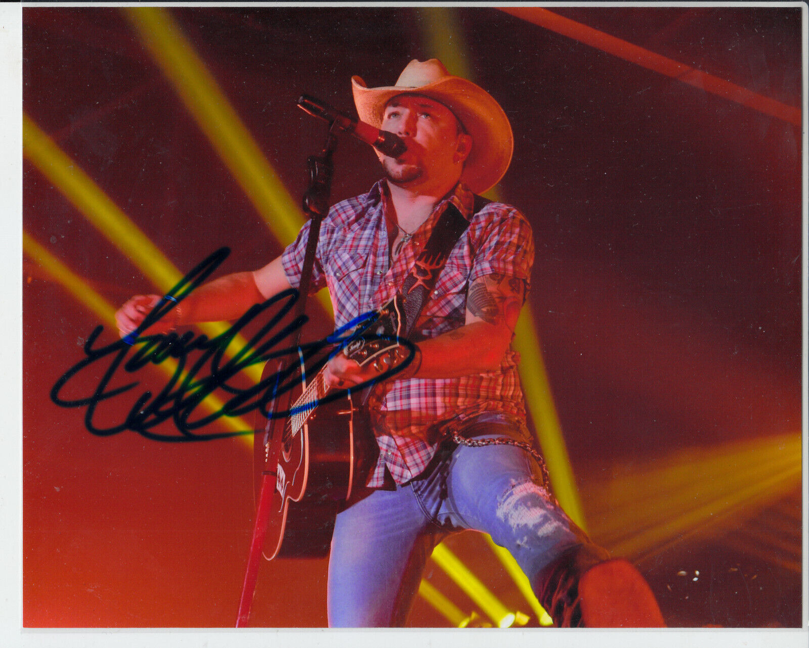 Jason Aldean Country Star Singer Signed 8x10