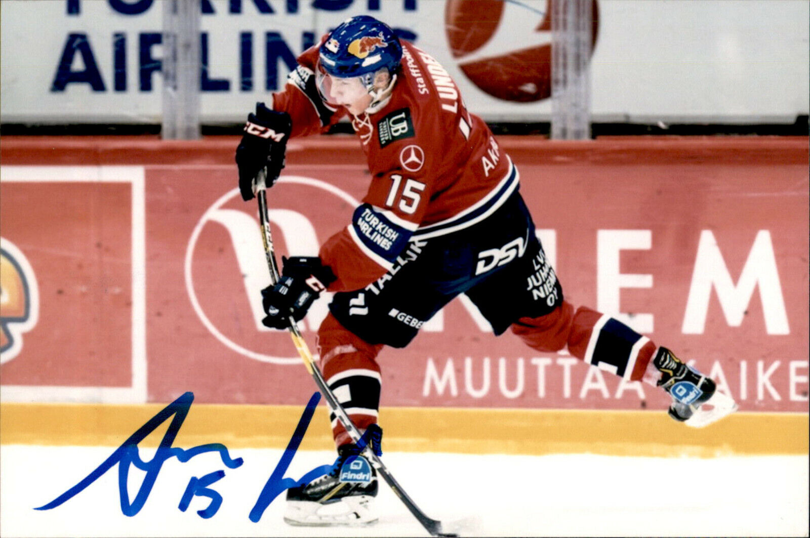 Anton Lundell SIGNED autographed 4x6 Photo Poster painting HIFK / FINLAND / FLORIDA PANTHERS #3