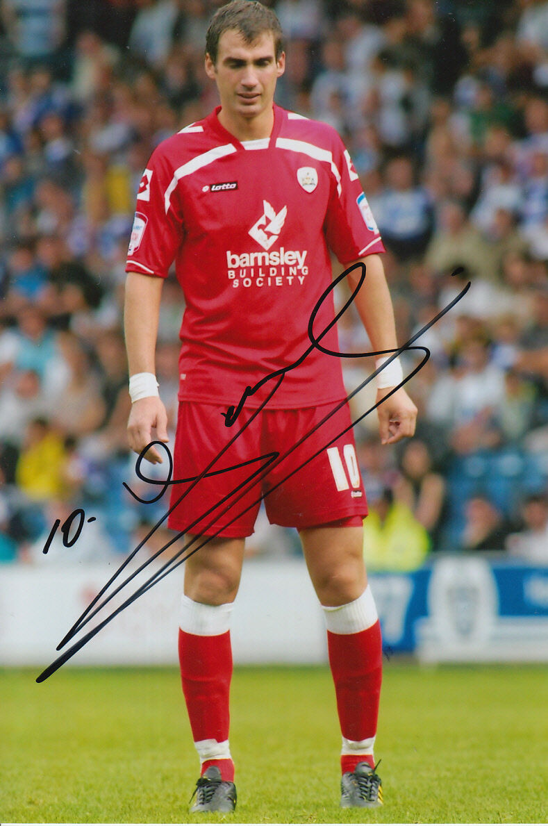 BARNSLEY HAND SIGNED GORAN LOVRE 6X4 Photo Poster painting.