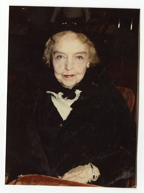 Lillian Gish - Original Vintage Candid Photo Poster painting by Peter Warrack Unpublished