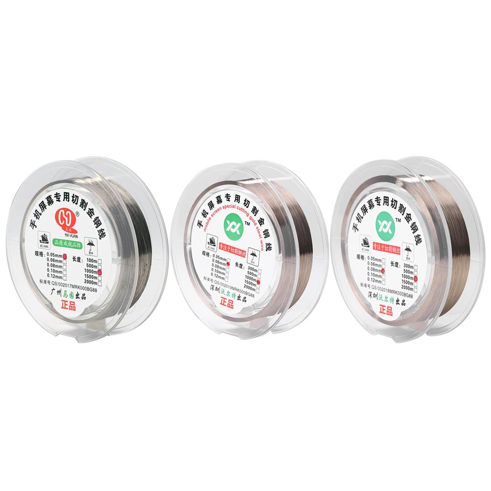 

Alloy Steel Wire Mobile LCD Screen Strong Separation Line Cutting Wires, 0.08mmx1000m, 501 Original