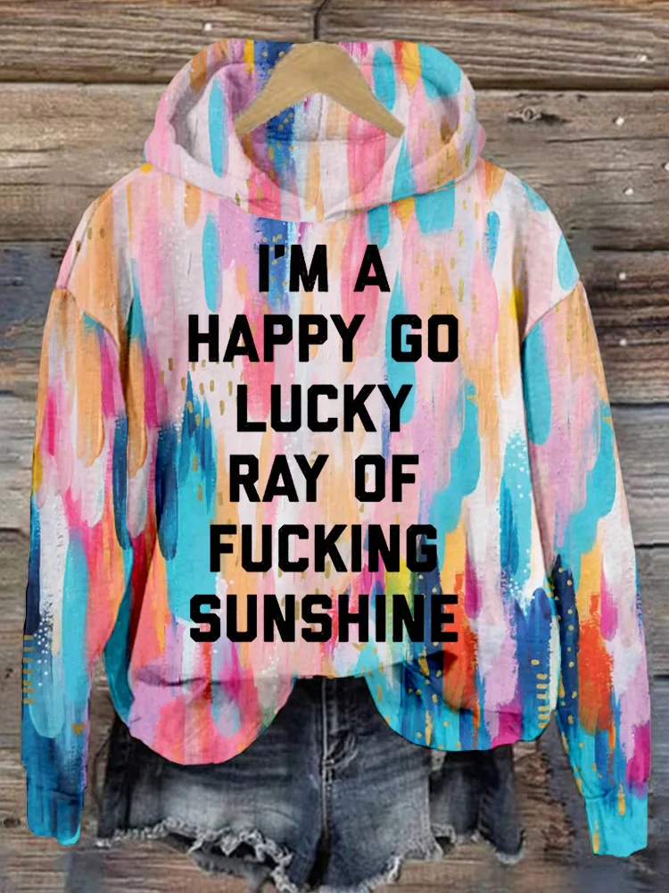 Comstylish Ray Of F**king Sunshine Funny Quote Art Comfy Hoodie