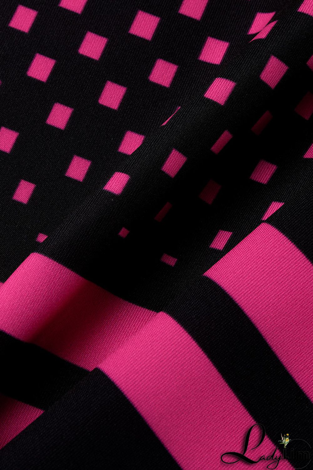 Rose Red Fashion Casual Sportswear Print Skinny High Waist Pencil Full Print Bottoms