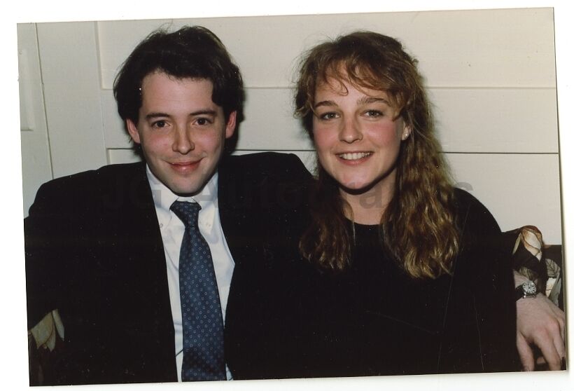 Matthew Broderick & Helen Hunt - Vintage Candid Photo Poster paintinggraph by Peter Warrack