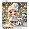 Diamond Painting-DIY Crystal Rhinestone Snow Girl