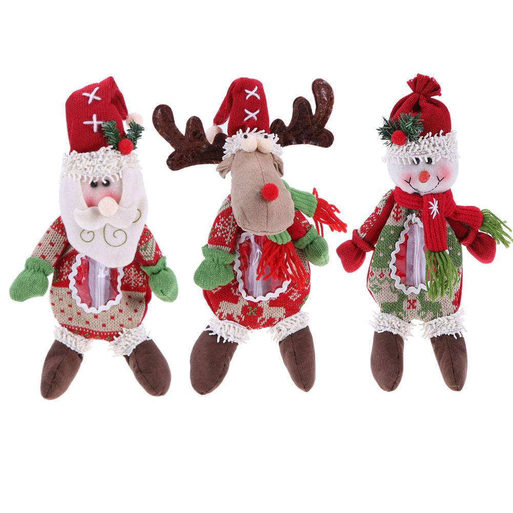 

Santa Claus Snowman Elk Christmas Candy Gift Bag Party Doll Decoration, Snowman 2., 501 Original