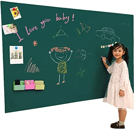 Blackboard Stickers Chalk Board Removable PVC Draw Mural Decor Art Chalkboard Wall Sticker for Kids Rooms Durable