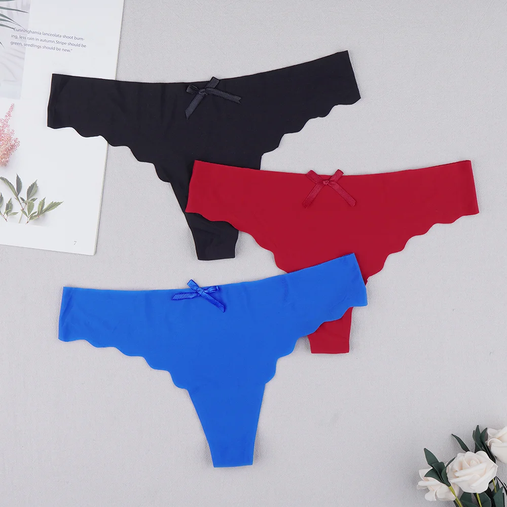 Billionm Plus Size Thong Femme Gstring Seamless Panties Sexy Pack Thongs Woman Low-rise Silk High Quality Panty Leopard S-4XL