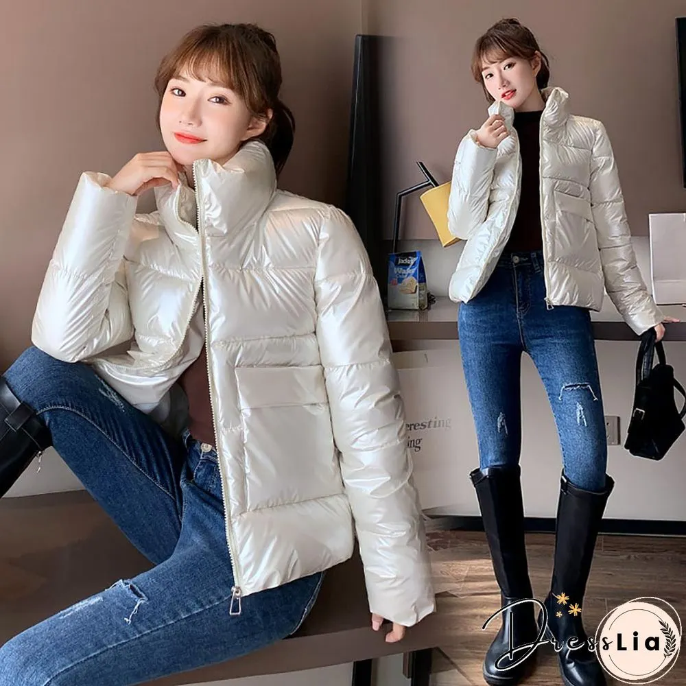 Vielleicht Women Winter Jacket Parkas New Fashion Youth Slim Stand Collar Casual Street Warm Autumn Winter Coat Female