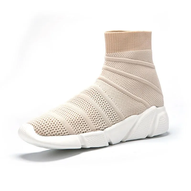 MWY Mens Shoes Casual Warm Stretch Socks Sneakers Zapatos De Hombre Non Slip Mens Trainers Outdoor Walking Shoes Plus Size