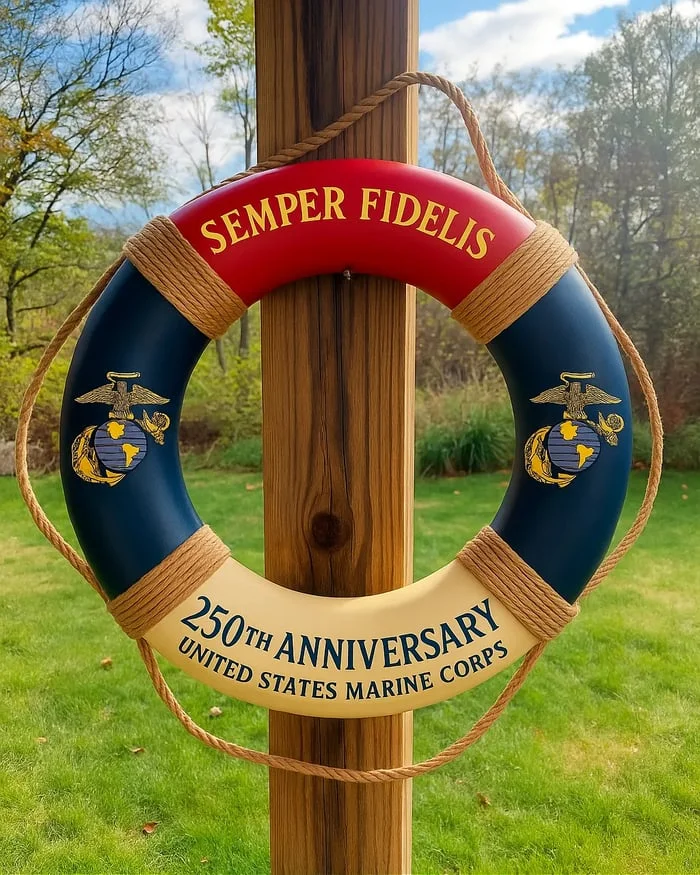 Float with Honor – USMC 250th Anniversary Lifebuoy