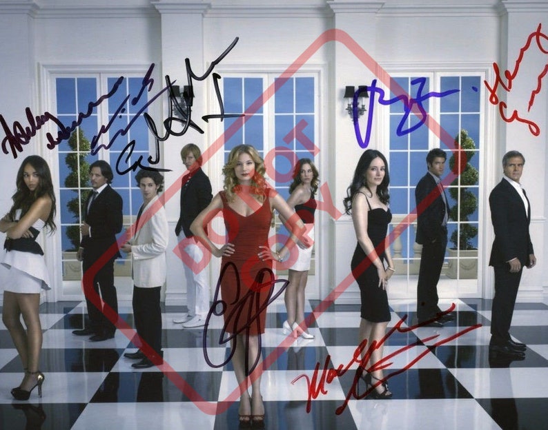 Revenge cast Emily VanCamp Josh Bowman 8.5x11 Autographed Signed Reprint Photo Poster painting