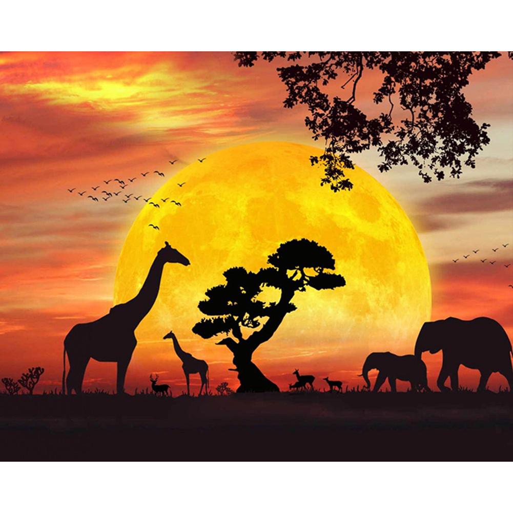 

30*40CM - Animal - Round Drill Diamond Painting, 501 Original