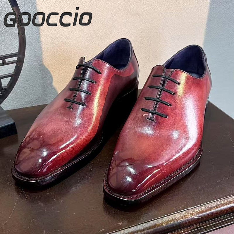 NJ209 Prenium Calf Skin Dress Shoes/Oxford Shoes For Men  GOOCCIO   