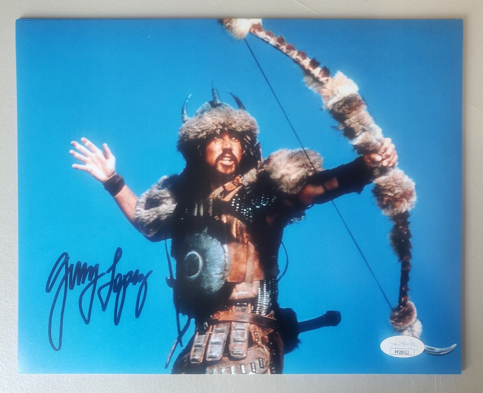 Gerry Lopez Conan the Barbarian 8x10 Autograph, w/ Subotai. Rare. JSA