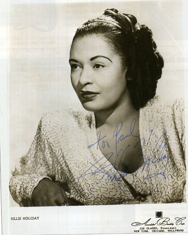 BILLIE HOLIDAY Signed 'ABC' Photo Poster paintinggraph - Soul / R&B / Blues Singer - preprint