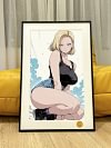 Android 18 Crouching Pose Decorative Painting - Dragon Ball - Xingkong Studio