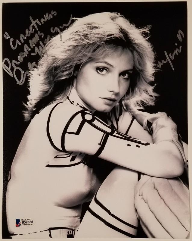 CINDY MORGAN Signed TRON 8x10 Photo Poster painting Greetings Program!