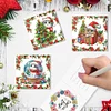 6Pcs Diamond Painting Christmas Cat Greeting Cards Christmas Cards