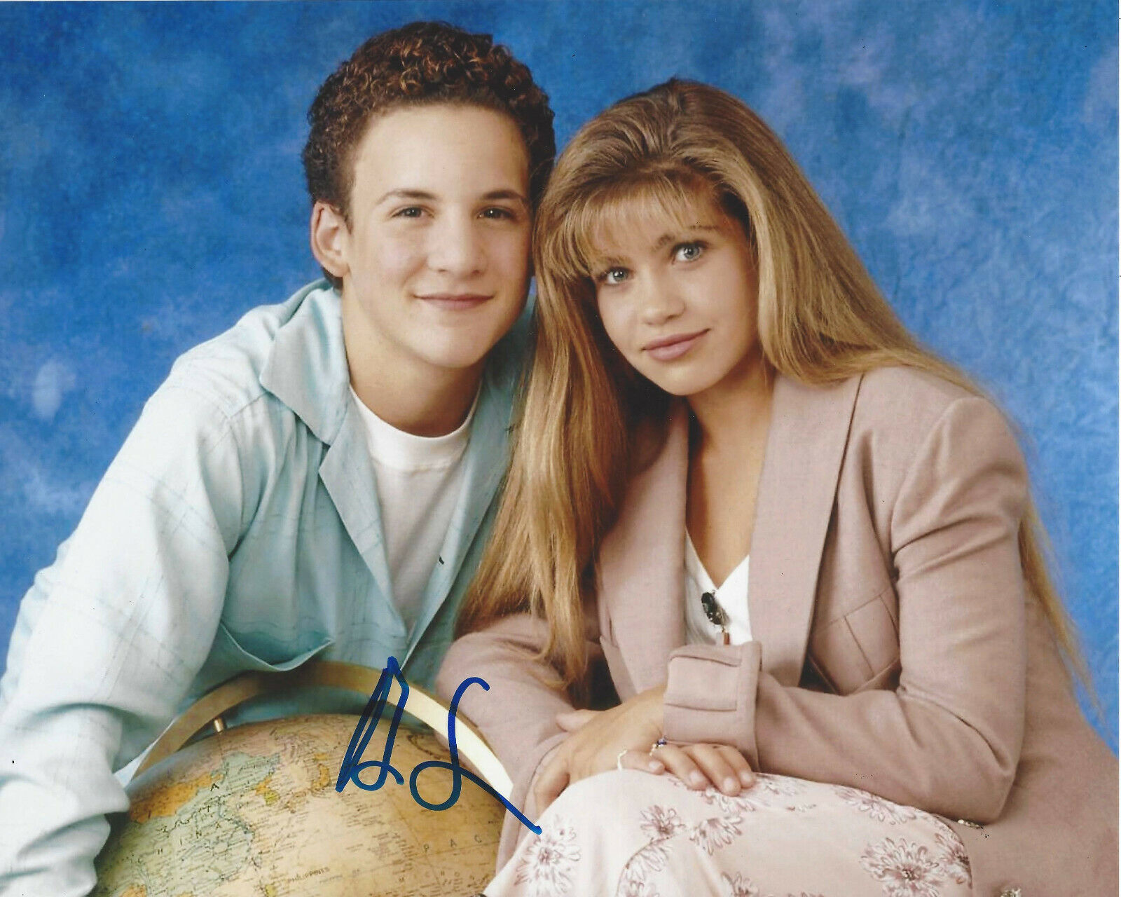 BEN SAVAGE SIGNED AUTHENTIC 'BOY MEETS WORLD' 8x10 Photo Poster painting B w/COA GIRL TV ACTOR