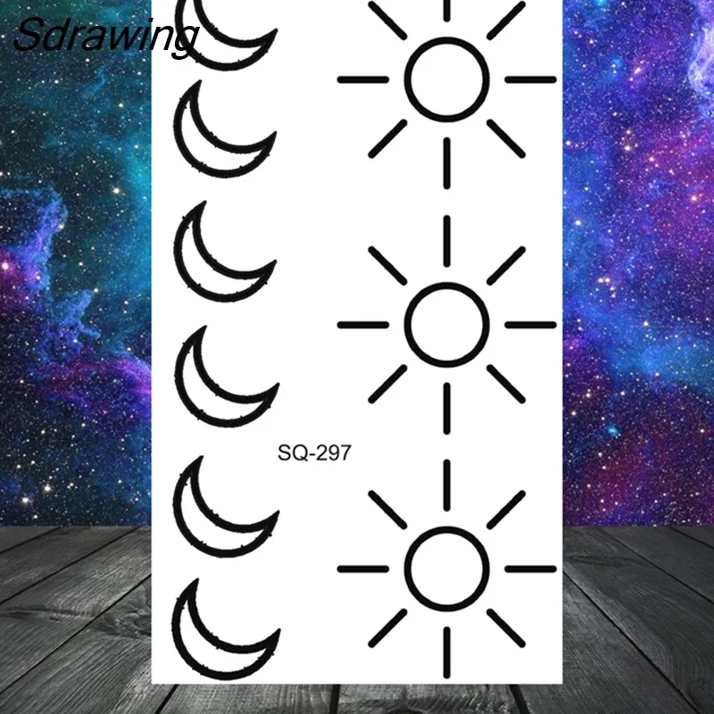 Sdrawing Tribal Anchor Scorpion Dragon Thorns Temporary Tattoos For Women Men Kids Cross Tatoo Butterfly Skull Fake Tattoo Small