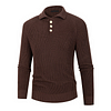 Men's Fashion Knitted Polo Shirt Casual Sweater by Inlyline