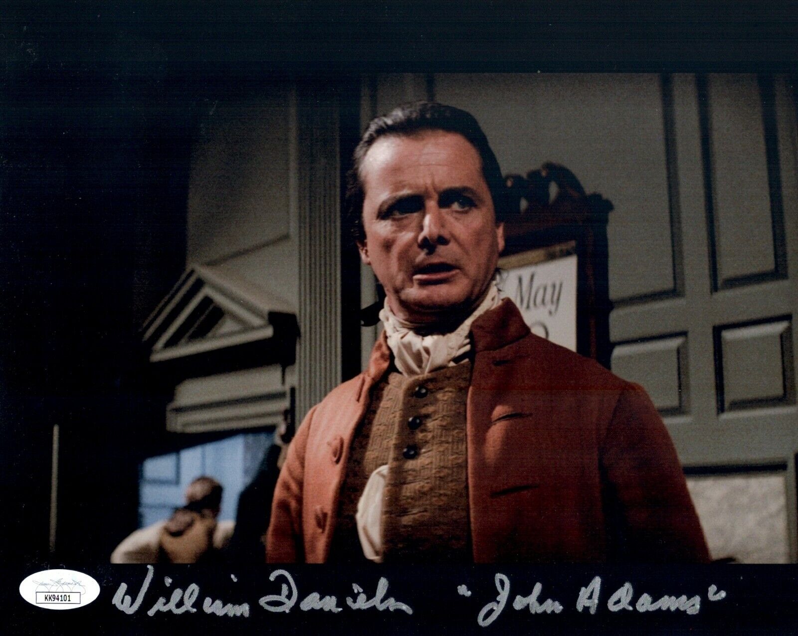 William Daniels Signed 1776 JOHN ADAMS 8x10 Photo Poster painting Autograph JSA COA Cert