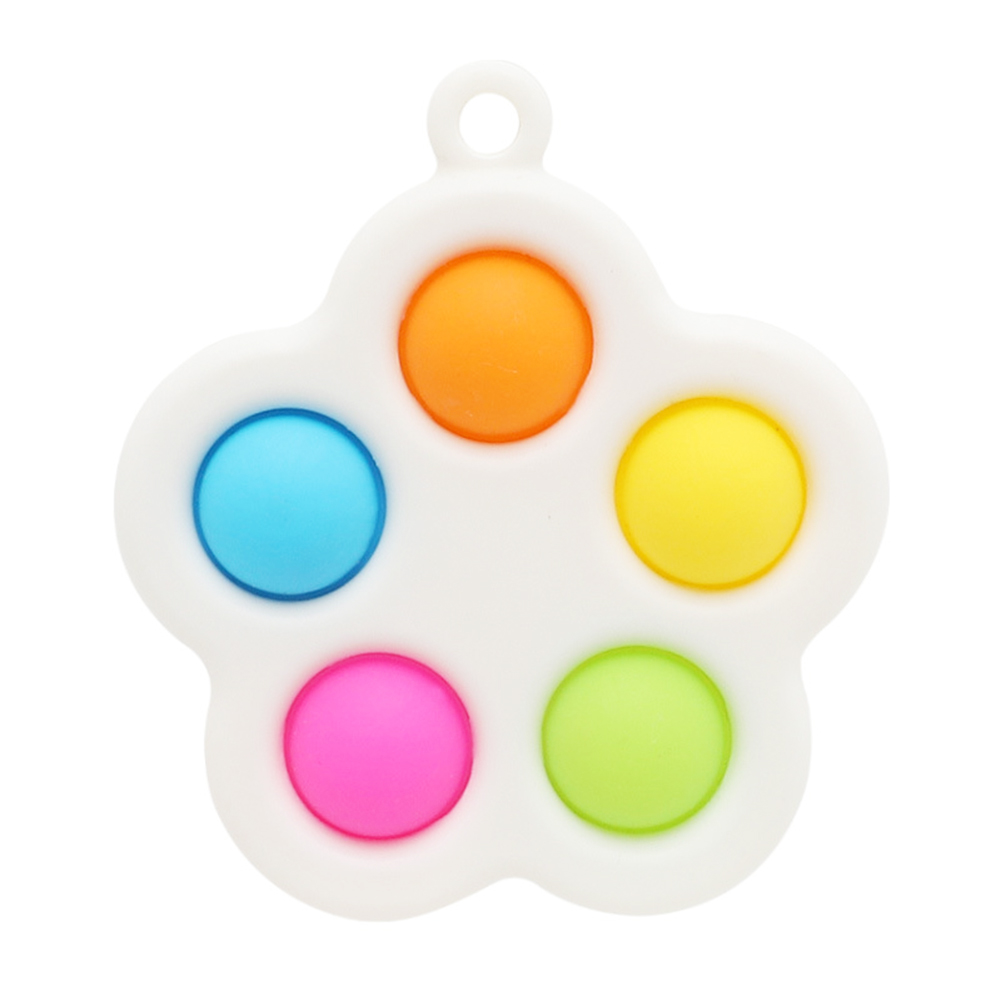 

Flowers Autism Antistress Silicone Fat Brain Keychain Kids Educational Toy, 501 Original