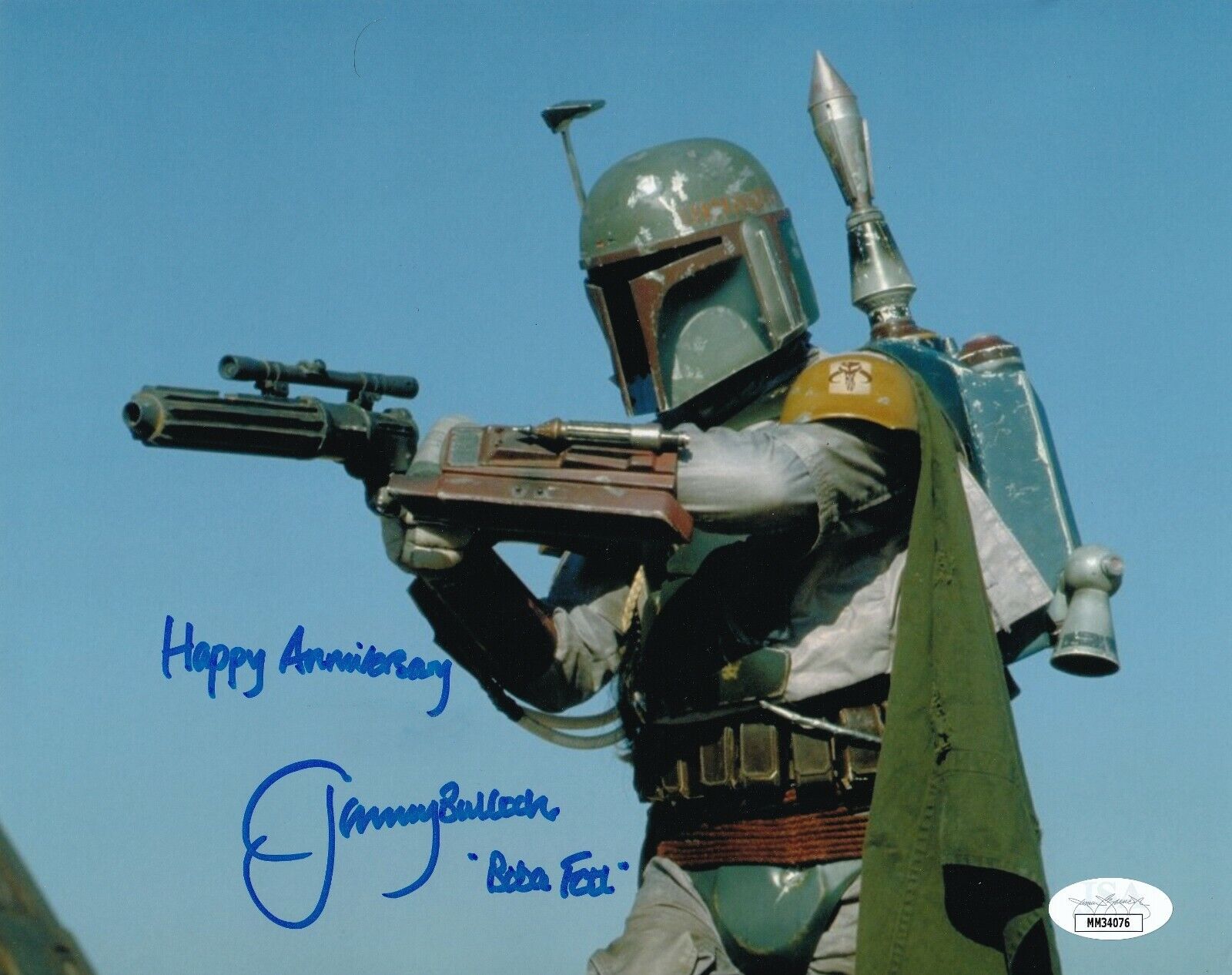 Jeremy Bulloch REAL hand SIGNED Boba Fett Star Wars Photo Poster painting #2 JSA COA Empire Sith