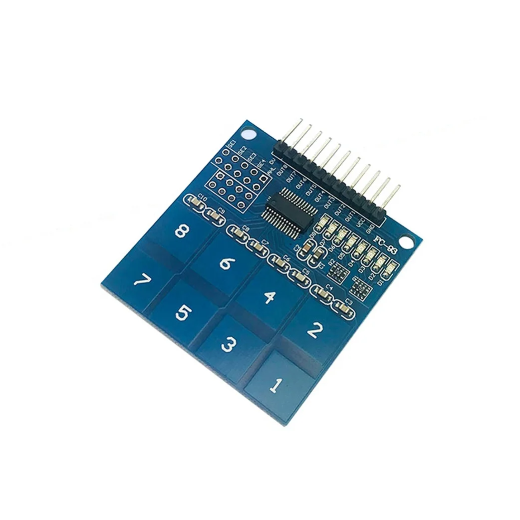  Electronic Components TTP226 8 Channel Digital Capacitive Touch Switch Module Capacitive Touch Sensor Switch