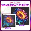 Diamond Painting -5D Full Round Drill Neon Sunflower(40x40cm-Box Packagin)