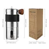 Portable Manual Coffee Grinder 304 Stainless Steel Adjustable Settings Hand-Cranked Conical Grinding Disc For Precision Brewing
