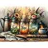 Foi espoir amour - perceuse ronde peinture diamant - 40*30cm