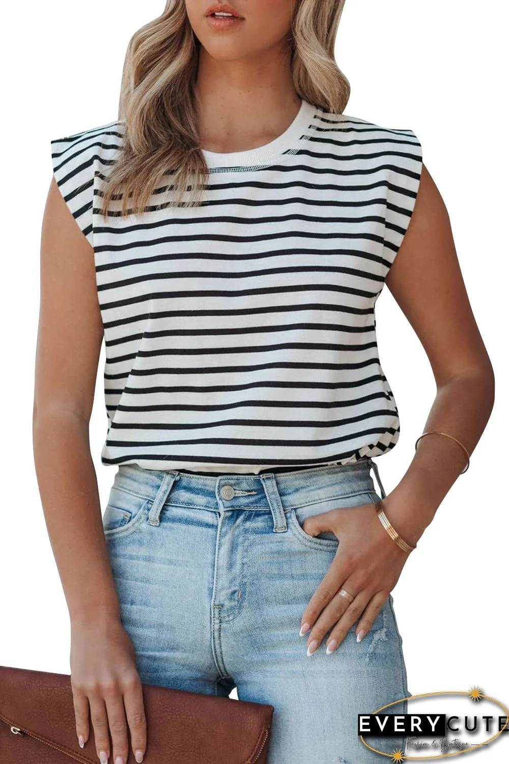 Striped Print Tank Top